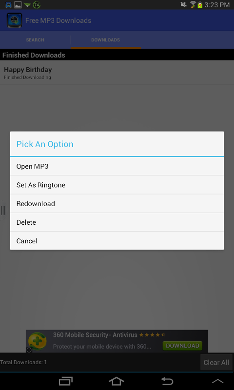 Free mp3 music download for android mobile touch screen