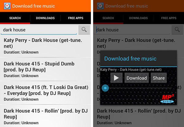 free mp3 music download sites for android phones